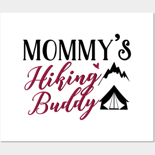 Hiking Mom and Baby Matching T-shirts Gift Posters and Art